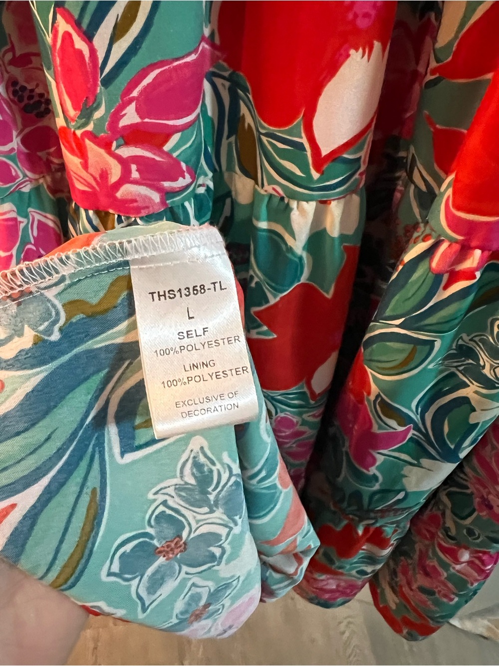 THML Sleeveless Smocked Floral Midi Dress - Picture 6 of 6